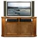 Red Barrel Studio® Wentzel Solid Wood Corner TV Stand for TVs up to 65" Wood in Blue | Wayfair FEA148D55AD645D7AC53065818359682