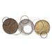 Langley Street® 47" Bronze Silver & Gold Circles Metal Wall Decor Metal in Brown/Gray/Yellow | 22.75 H x 47.24 W x 1.18 D in | Wayfair