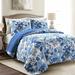 Willa Arlo™ Interiors Apollo Cotton Reversible Traditional 3 Piece Quilt Set Cotton in White/Blue/Navy | Full/Queen Quilt + 2 Shams | Wayfair