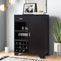 Latitude Run® Alagic Mini Bar Wood in Brown | 40 H x 15.5 D in | Wayfair 5AE72CE2D9CB4CCAACD5C090A305F42C