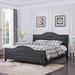 Red Barrel Studio® Elifnaz Tufted Platform Bed Upholstered/Polyester in Gray | 50 H x 81.5 W x 87 D in | Wayfair AD340E3F24D64534B1CDA71D5BFBC184