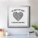 Winston Porter Paved w/ Paw Prints - Picture Frame Print on Canvas Canvas, Solid Wood in Black/White | 17.5 H x 17.5 W x 1.5 D in | Wayfair