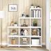 17 Stories ShipstStour 51.97" H x 45.28" W Iron Step Bookcase in White | 51.57 H x 45.66 W x 11.81 D in | Wayfair 243762AF54364804A4CF4DE53254536D