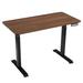 Inbox Zero Ahnia Height Adjustable Standing Desk Wood/Metal in Brown | 46.5 H x 47.3 W x 23.6 D in | Wayfair 6E3F9D0F1AE641419E5AF2052D6DB8AE