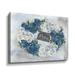 Winston Porter Hydrangea Wreath Blue - Painting on Canvas Canvas, Glass in White | 36 H x 48 W x 2 D in | Wayfair FEB282B089FE47E69E71AF073C7A647F