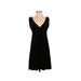 Old Navy Casual Dress - A-Line Plunge Sleeveless: Black Print Dresses - Women's Size X-Small