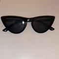 Free People Accessories | Free People Black Cat Eye Sunglasses | Color: Black | Size: Os