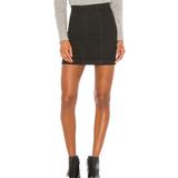 Free People Skirts | Free People Modern Femme Denim Mini Skirt Black | Color: Black | Size: 12