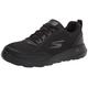 Skechers Men's Gowalk Max Otis-Athletic Air Mesh Lace Up Walking Shoe, Black/Black, 11 X-Wide