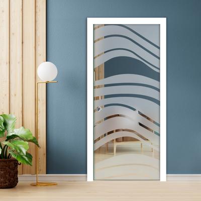 Pocket Sliding Glass Door With Bamboo Design