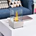 HOMCOM Freestanding Tabletop Ventless Bio Ethanol Fireplace Glass