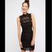 Free People Dresses | Free People Black Bodycon Lace Dress Small Euc | Color: Black | Size: S