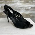 Michael Kors Shoes | Michael Kors Women's Peep Toe High Heels Size 10m | Color: Black | Size: 10