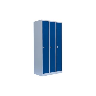 Lüllmann 3er Spind Spint Umkleide Stahl Kleiderschränke Gaderobenschrank 3 türiger 510131 Image
