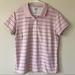 Adidas Tops | Adidas Climalite Pink Striped Golf Polo Shirt | Color: Pink | Size: L