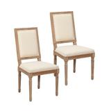 One Allium Way® Haile Linen Side Chair Upholstered/Fabric in Brown | 39.5 H x 20.2 W x 22.75 D in | Wayfair EF85D47A52E54DCB866F8B92D2304094