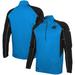 Men's New Era Blue Carolina Panthers Combine Authentic Two-a-Days Half-Zip Jacket