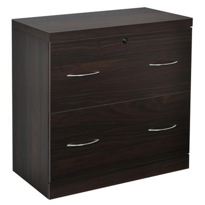 Costway 2-Drawer File Cabinet with Lock Hinging Ba...