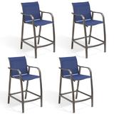 Crestlive Products Outdoor Counter Height Bar Stools 4 PCS Set - See the Description