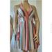 American Eagle Outfitters Dresses | American Eagle Outfitters Halter Striped Dress Xs | Color: Blue/Pink | Size: Xs