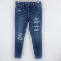 American Eagle Outfitters Jeans | American Eagle Hi Rise Jegging Jeans Destroyed 10 | Color: Blue | Size: 10