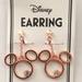 Disney Jewelry | Disney Mickey Mouse Rose Gold Clip On Earrings New Nwt | Color: Gold/Pink | Size: 1.5 Inches