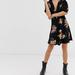 Free People Dresses | Free People Neon Garden Floral Mini Dress | Color: Black/Yellow | Size: S