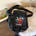 Disney Bags | Disneyland Vtg Resort Mickey & Goofy Crossbody Bag | Color: Black | Size: Os