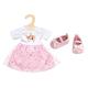 Heless Puppenbekleidungs-Set Kleid Einhorn Hannah mit Ballerinas, 2 teilig, Größe 28 - 35 cm