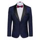 COOFANDY Men's Floral Tuxedo Suit Jacket Slim Fit Dinner Jacket Party Prom Wedding Blazer Jackets Navy Blue