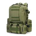 WintMing Military Tactical Backpack 45+10L Army 3 Day Assault Pack Molle Camping Hiking Rucksack Traveling Daypack (B08-Army-Green)