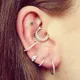 Canner-Boucles d'oreilles en argent regardé 925 pour femme boucle d'oreille à breloques zircon