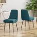 Alnoor Modern Armless Fabric Dining Chairs (Set of 2) by Christopher Knight Home - N/A