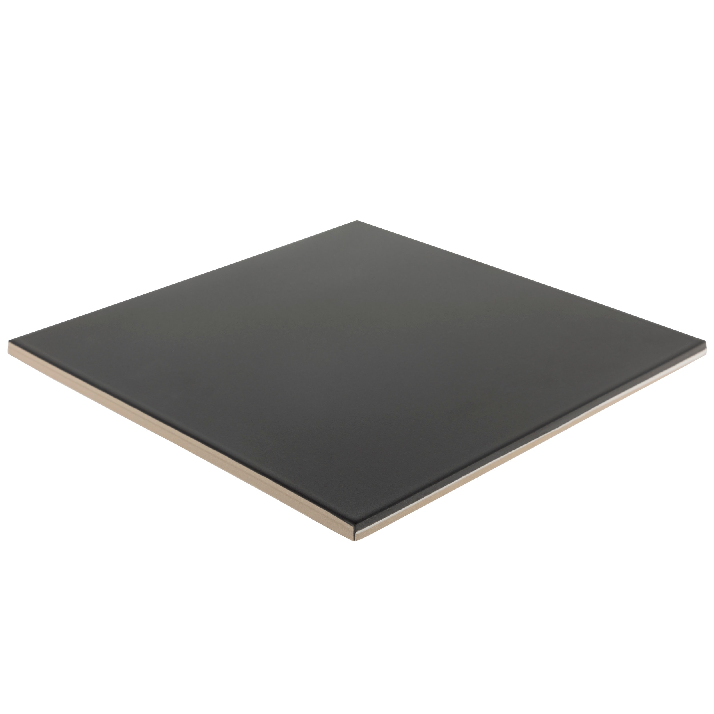 Industry Tile 8.86"x8.86" Solid Black Square Porcelain Tile (10.87 Sq. Ft. per case)
