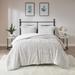 Madison Park Aurora Ivory Back Print Brushed Fur Duvet Cover Set