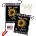 Angeleno Heritage My Sunflower 2-Sided Polyester 18 x 13 in. Flag Set in Black/Yellow | 18.5 H x 13 W in | Wayfair AH-FL-GS-137253-IP-BO-D-US20-AH