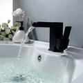 KIKO HOME Single Hole Bathroom Faucet in Black | 4.92 H x 4.92 D in | Wayfair KK-BB-0003-MB