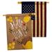 Breeze Decor 40 x 28 ft. House Flags in Brown | 40 H x 28 W in | Wayfair BD-BG-HP-104102-IP-BOAA-D-US20-BD