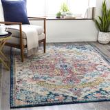 Blue/Red 63 x 0.2 in Area Rug - Lark Manor™ Caban Oriental Sky Blue/Garnet Area Rug Polypropylene | 63 W x 0.2 D in | Wayfair