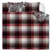 Millwood Pines Quilt Set 3PC K Classic Plaid Microfiber in Black | King Quilt + 2 Shams | Wayfair 887D1F54477047139D2539B33B461D99