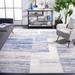 Blue/White 96 x 0.31 in Indoor Area Rug - Longshore Tides Hobgood Abstract Ivory/Blue Area Rug Polyester/Polypropylene | 96 W x 0.31 D in | Wayfair