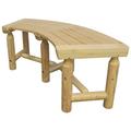 Millwood Pines Wooden Picnic Outdoor Bench Wood/Natural Hardwoods in Brown/Green/White | 18.11 H x 50 W x 17.7 D in | Wayfair