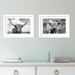 Union Rustic Highland Cows Staring - set of 2 by Andre Eichman, Nathan Larson Framed Wall Art Prints Paper, in Black/White | Wayfair