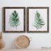 Gracie Oaks Sage Frond I - 2 Piece Picture Frame Painting Set on Canvas in Black/Blue/Green | 43.5 H x 43.5 W in | Wayfair