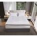 kathy ireland White Down Fiber Top Featherbed by Blue Ridge Home Fashions, Inc in White (Size QUEEN)