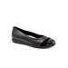 Wide Width Women's Danni Flat by Trotters in Black (Size 6 W)