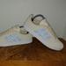 Adidas Shoes | Adidas Women's Vl Court 2.0 Sneaker, Linen/Glow Blue/White Size 10 Us (38 Box 5) | Color: Cream | Size: 10
