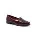 Wide Width Women's Liz Iii Loafer by Trotters in Burgundy (Size 8 W)