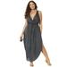 Plus Size Women's Tenley Surplice Cover Up Maxi Dress by Swimsuits For All in Anchor (Size 18/20)