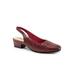 Women's Dea Woven Slingback by Trotters in Dark Red (Size 8 1/2 M)